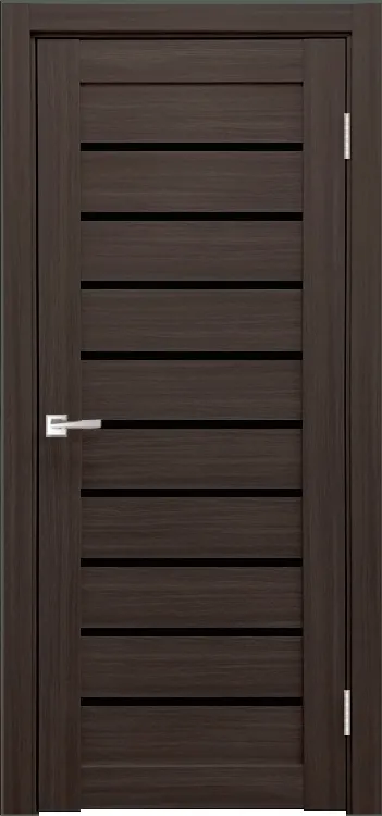 Фото Межкомнатная дверь Легенда X-2 тон Грей Остекление Лакобель черное